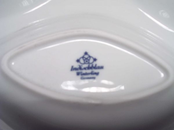 Kabarett 19 cm Winterling indischblau Porzellan